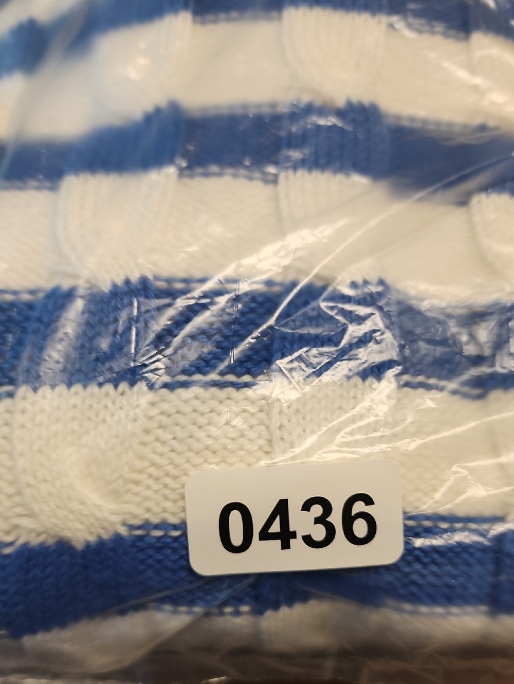 New Crewcuts Factory girls 12-14 knit sweater Blue White stripes coastal - Picture 10 of 10